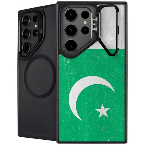 Pakistan Flag Distressed Galaxy S25 Ultra Kickstand Case