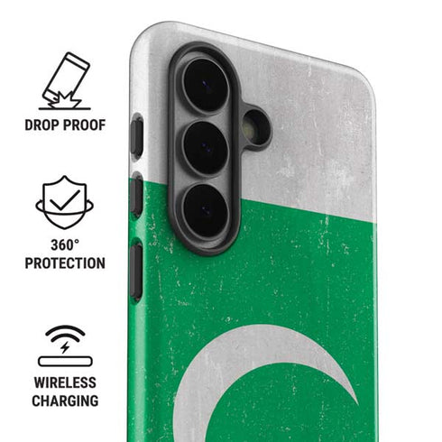 Pakistan Flag Distressed Galaxy S26 Impact Case