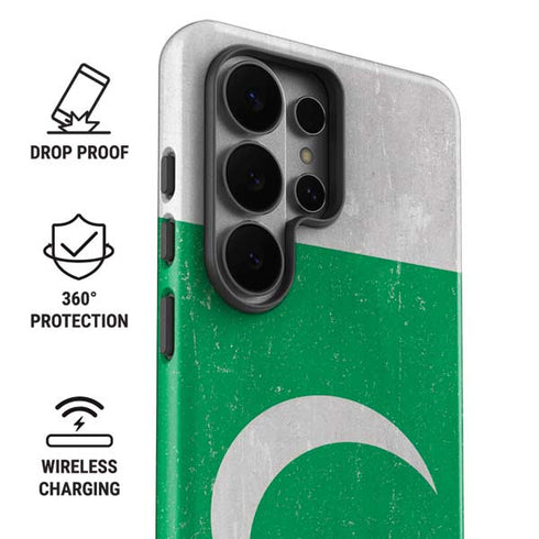 Pakistan Flag Distressed Galaxy S26 Ultra Impact Case