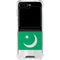 Pakistan Flag Distressed Galaxy Z Flip6 Clear Case