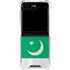 Pakistan Flag Distressed Galaxy Z Flip6 Clear Case