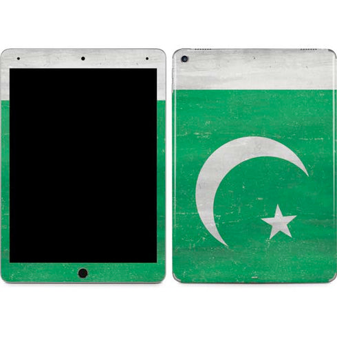 Pakistan Flag Distressed iPad Skins