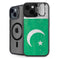 Pakistan Flag Distressed iPhone 15 Plus Kickstand Case