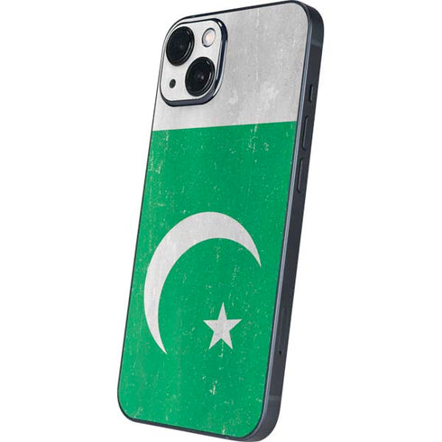 Pakistan Flag Distressed iPhone 15 Skin