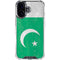 Pakistan Flag Distressed iPhone 16 Plus Clear Case