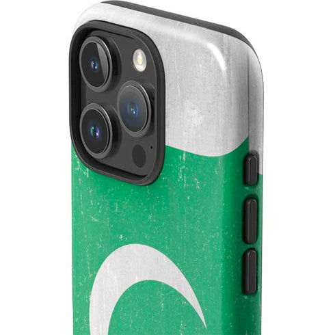 Pakistan Flag Distressed iPhone 16 Pro Max Impact Case