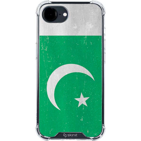 Pakistan Flag Distressed iPhone 16e Clear Case