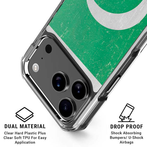 Pakistan Flag Distressed iPhone 18 Pro Clear Case