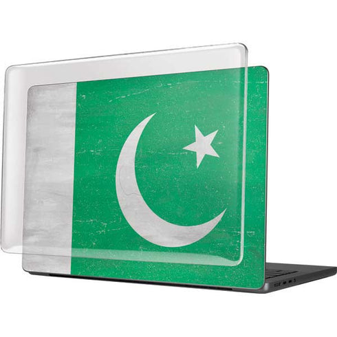 Pakistan Flag Distressed MacBook Pro 14in (2021-24) Case plus Skin