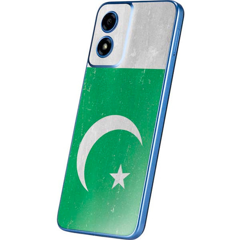 Pakistan Flag Distressed Moto G Play 4G (2024) Skin