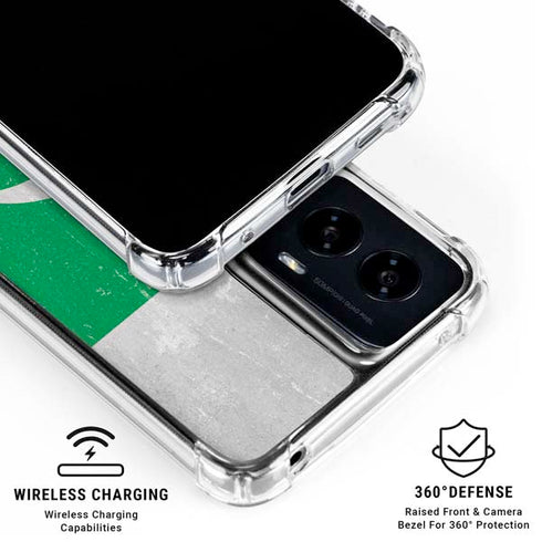Pakistan Flag Distressed Moto G Power 5G (2024) Clear Case