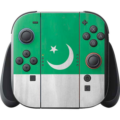 Pakistan Flag Distressed Nintendo Switch 2 (2025) with Joy-Con Skin