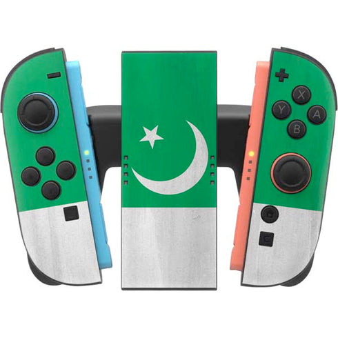 Pakistan Flag Distressed Nintendo Switch 2 (2025) Joy-Con Controller Skin