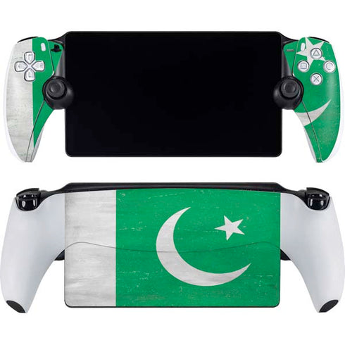 Pakistan Flag Distressed PlayStation Portal Remote Player Skin