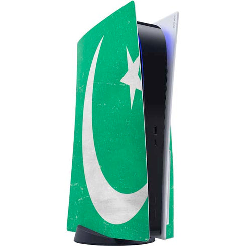 Pakistan Flag Distressed PlayStation PS5 Skins
