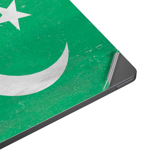 Pakistan Flag Distressed Surface Laptop 7 15in Skin