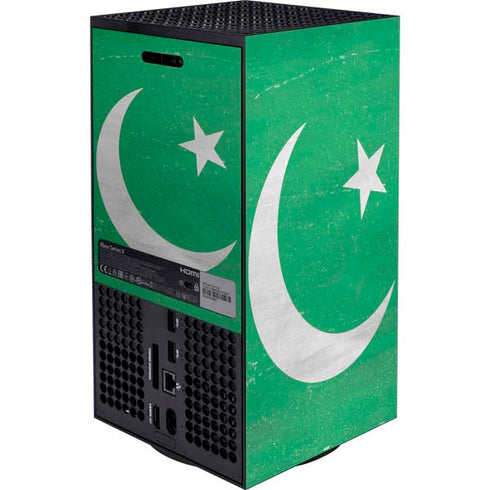 Pakistan Flag Distressed XBox Series X Digital Edition Bundle Skin