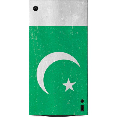 Pakistan Flag Distressed XBox Series X Digital Edition Console Skin
