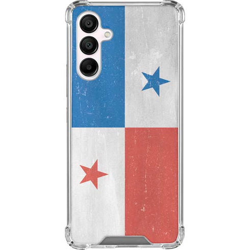 Panama Flag Distressed Galaxy A16 5G Clear Case