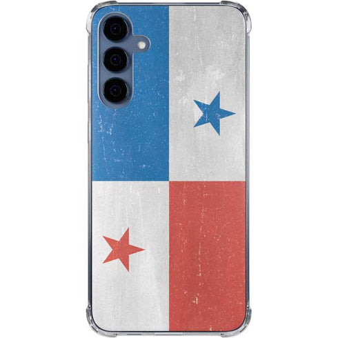 Panama Flag Distressed Galaxy A35 5G Clear Case