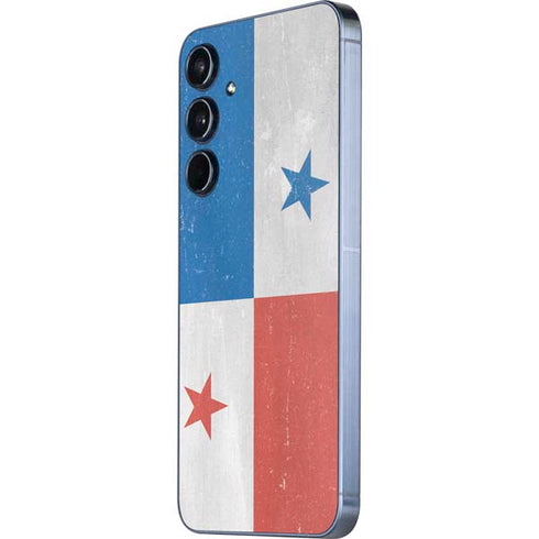 Panama Flag Distressed Galaxy A35 5G Skin