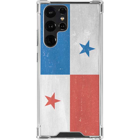 Panama Flag Distressed Galaxy S23 Ultra Clear Case