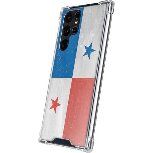 Panama Flag Distressed Galaxy S23 Ultra Clear Case