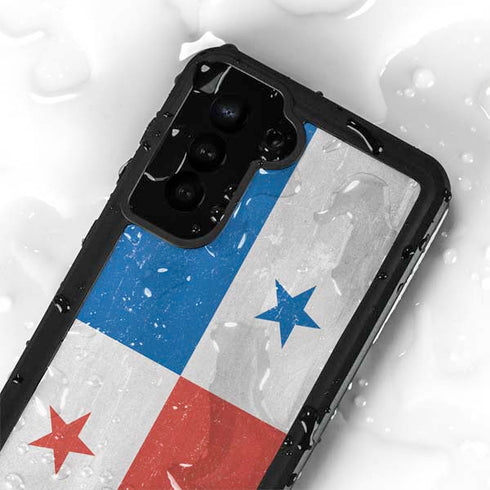 Panama Flag Distressed Galaxy S24 Plus Waterproof Case