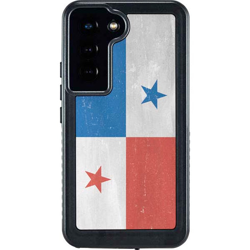 Panama Flag Distressed Galaxy S24 Waterproof Case