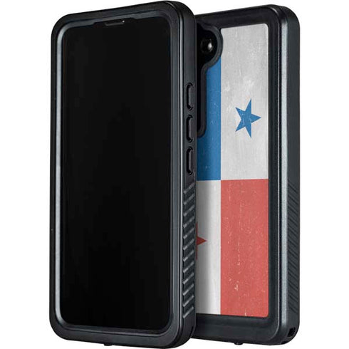 Panama Flag Distressed Galaxy S24 Waterproof Case