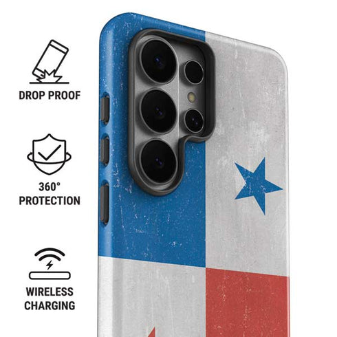 Panama Flag Distressed Galaxy S26 Ultra Impact Case