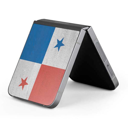 Panama Flag Distressed Galaxy Z Flip6 Skin