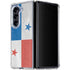 Panama Flag Distressed Galaxy Z Fold5 5G Clear Case