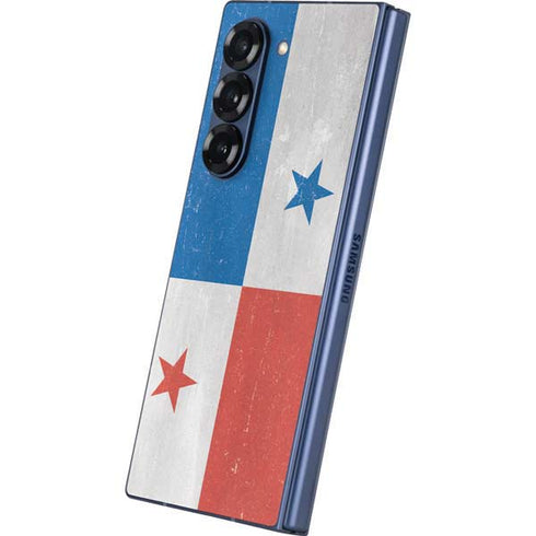 Panama Flag Distressed Galaxy Z Fold6 Skin