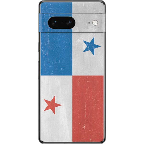Panama Flag Distressed Pixel Skins