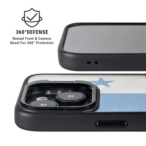 Panama Flag Distressed iPhone 14 Kickstand Case