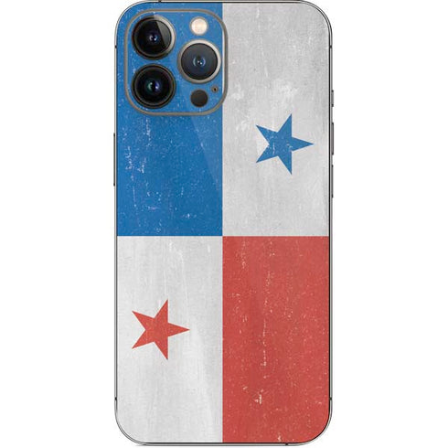 Panama Flag Distressed iPhone 15 Pro Max Skin