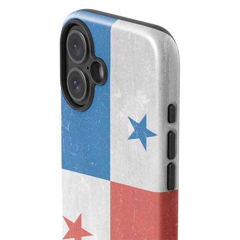 Panama Flag Distressed iPhone 16 Impact Case