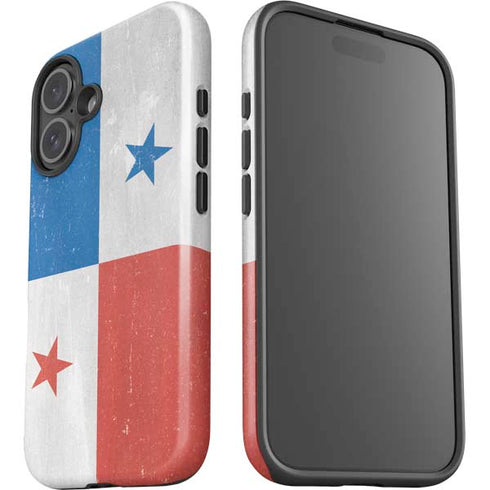 Panama Flag Distressed iPhone 16 Impact Case