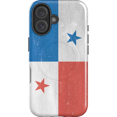 Panama Flag Distressed iPhone 16 Magsafe Impact Case