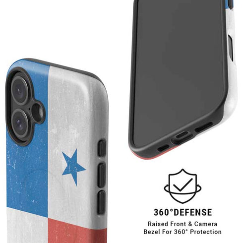 Panama Flag Distressed iPhone 16 Magsafe Impact Case