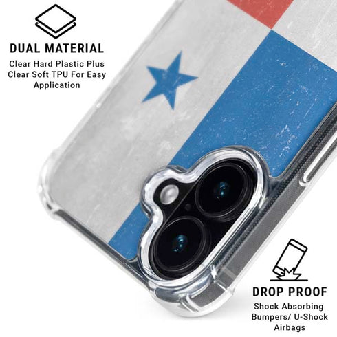 Panama Flag Distressed iPhone 16 Plus MagSafe Case