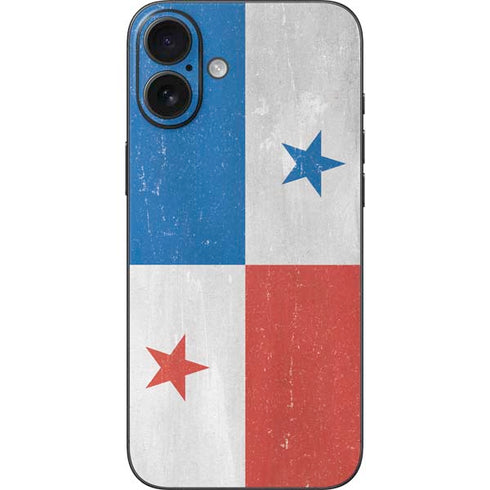 Panama Flag Distressed iPhone 16 Plus Skin