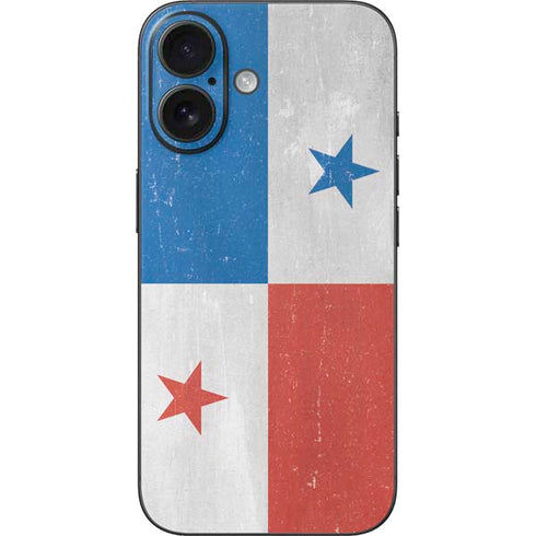 Panama Flag Distressed iPhone 16 Skin