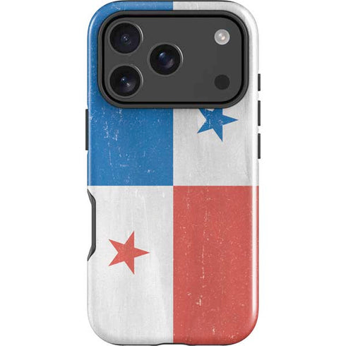 Panama Flag Distressed iPhone 18 Pro Impact Case