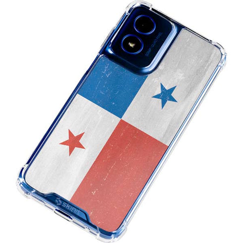 Panama Flag Distressed Moto G 5G (2024) Clear Case