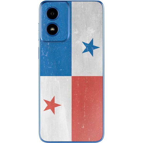 Panama Flag Distressed Moto G Play 4G (2024) Skin