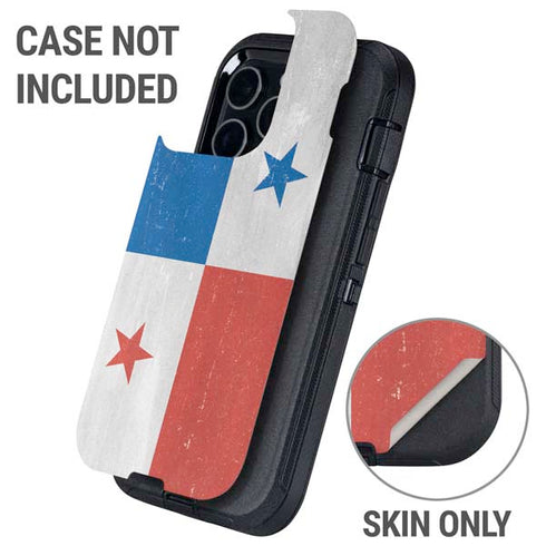 Panama Flag Distressed Otterbox Defender iPhone Skin