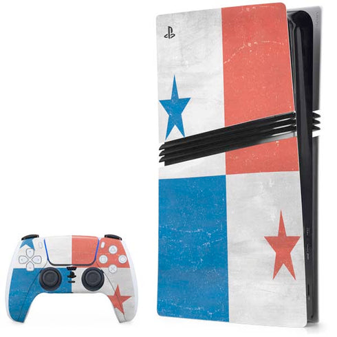 Panama Flag Distressed PlayStation PS5 Skins