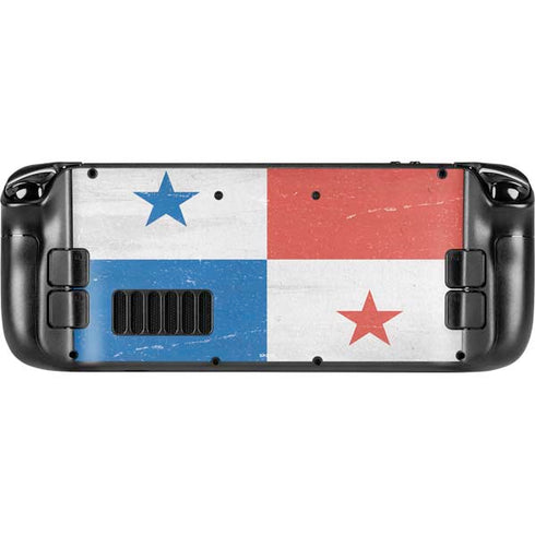 Panama Flag Distressed Steam Deck Handheld Gaming Computer Skin